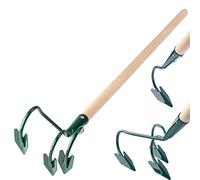 KADAX Cultivateur à main en métal Aérateur de sol - Râteau à fleurs - Accessoire de jardin