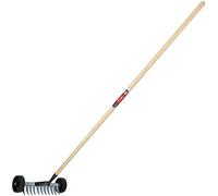 KADAX Cultivateur à Roues, Cultivateur avec Tête en Acier Griffe de Jardin pelouse, Scarificateur et Aérateur de pelouse, Scarificateur Manuel