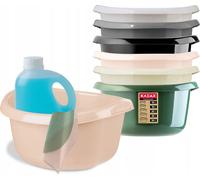 KADAX Cuvette ronde en plastique. Cuvette profonde et robuste. Cuvette, cuvette de lavage