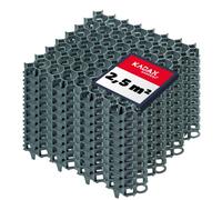 KADAX Dalles Stabilisatrices en Plastique 50 cm, Stabilisateurs de Gravier, Dalles à Engazonner pour Jardins, Grilles de Gazon (Vert, Lot de 10)