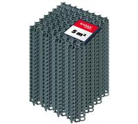 KADAX Dalles Stabilisatrices en Plastique 50 cm, Stabilisateurs de Gravier, Dalles à Engazonner pour Jardins, Grilles de Gazon (Vert, Lot de 20)