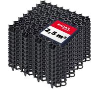 KADAX Dalles Stabilisatrices en Plastique 50 cm, Stabilisateurs de Gravier, Dalles à Engazonner pour Jardins, Grilles de Gazon (32