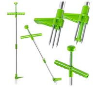 KADAX Désherbeur manuel en aluminium avec long manche - Pour enlever efficacement les mauvaises herbes