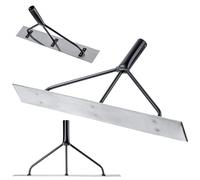 KADAX Distributeur de béton en aluminium, 62,5 x 9 x 33 cm, distributeur de goudron profilé, lames de béton triple entretoise, pelle à béton (sans manche)