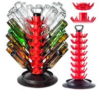 KADAX Égouttoir pour 80 bouteilles, porte-bouteilles en plastique, support d'égouttement, porte-bouteilles pour égoutter les bouteilles en verre, égouttoir à bouteilles