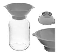 KADAX Entonnoir en plastique pour bocaux de 43 mm à 100 mm de diamètre - Entonnoir de remplissage (gris)