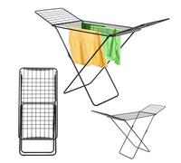 KADAX Etendoir Linge 20m Pliable | sechoir Ailes | Inoxydable Stable | Gain Place | Interieur Exterieur Balcon Jardin