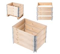 KADAX Extension de palette en bois 60x80 cm Paquet de lit de conteneur de palette 3 pièces