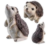 KADAX Figurine de hérisson, 8,3 x 7,8 x 12 cm, en plastique, résistante aux intempéries, pour extérieur, automne, décoration de jardin, 1 pièce