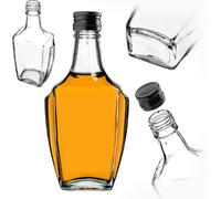 KADAX Flacon en verre pour teinture 250 ml avec bouchon noir, 5 pièces.