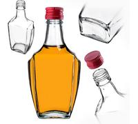KADAX Flacon en verre pour teinture 250ml avec bouchon rouge 1p.