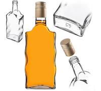 KADAX Flacon en verre pour teinture 500 ml avec long bouchon doré 1 pc.