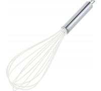 KADAX Fouet à main "Tayral", Fouet en silicone et acier inoxydable, blanc, 30cm