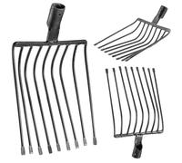 KADAX Fourchette à pommes de terre sans manche, fourchette à betterave en acier robuste, fourchette à pierre, fourchette à pierre, fourchette métallique, fourchette à foin