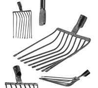 KADAX Fourchette à pommes de terre sans manche - Fourchette à betterave en acier robuste - Fourchette en pierre - Fourchette à foin - Fourchette à foin - Fourchette à foin - Fourchette à foin -
