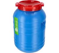 KADAX Fût Alimentaire en Plastique avec Couvercle Hermétique et Poignées Ergonomiques pour la Marinade du Chou et des Concombres, Grand Bidon (30L, Bleu)