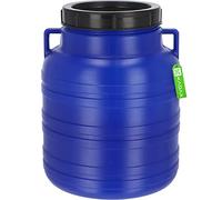 KADAX Fût en Plastique avec Couvercle Hermétique et Poignées Ergonomiques, Capacité de Stockage Idéale pour la Conservation des Aliments et Liquides (10L)