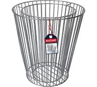 KADAX Gabion en acier galvanisé, pot de gabion, pot stable, plate-bande surélevée résistant aux intempéries, panier de pierres rond, panier à plantes, pot de fleurs (diamètre 41 cm)