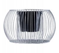 KADAX Gabion Plant Panier, Gavion, pot en acier, argent, 66 cm