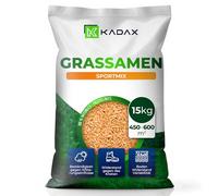KADAX Gazon de sport, 600 m², gazon de jeu, mélange de semences, graines de gazon, graines de gazon, mélange de gazon, semences efficaces, herbe, mélange de graines de gazon (15 kg)