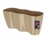 KADAX Grand Pot de Fleurs en Polypropylène pour Orchidées, Cache-Pot Élégant et Robuste pour Décoration Intérieure et Extérieure (35 x 16 cm, Beige)