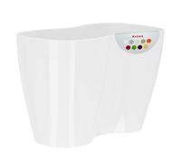 KADAX Grand Pot de Fleurs en Polypropylène pour Orchidées, Cache-Pot Élégant et Robuste pour Décoration Intérieure et Extérieure (23.5 x 16 cm, Blanc)