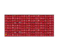 KADAX Grande étagère Murale à Outils, système de Stockage 174 x 78 cm, en Plastique Robuste, système modulaire résistant aux UV, plaques murales Extensibles, étagère (Rouge, 189 pièces)