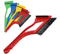 KADAX Grattoir à glace avec fouet pour voiture, brosse à neige avec grattoir à glace en plastique, fouet à longue poignée, gratte-vitre avec balai à neige pour voiture (38 cm de longueur)