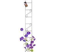 KADAX Grille de Treillis en Acier pour Grimper - pour Jardin, Plantes, Roses, Plantes grimpantes, Treillis de Plantes, Treillis résistant aux intempéries - Noir (Hauteur : 210 cm)