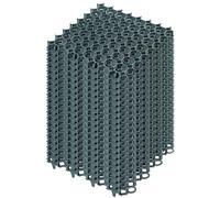 KADAX Grille gazon en plastique "Forsa", Plaque pour paddock, Plaques pour grille gazon, vert, 50cm, 20 pièces