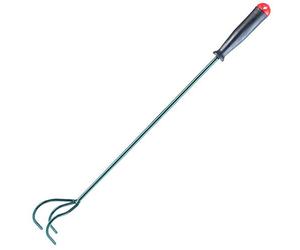 KADAX Grubber à 3 Dents Petit col de Fleurs avec Manche en métal Accessoire de Jardin pour serrer Le Sol, cultivateur de Jardin pour Jardin 60cm Vert