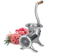 KADAX - Hachoir à viande en fonte - 6 tailles - Machine à viande, manuelle, vintage - Broyeur galvanisé (taille 22)