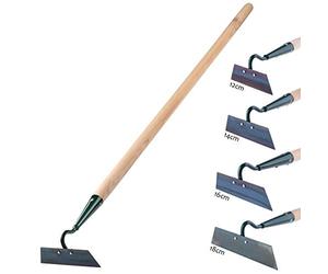 KADAX Houe Serfouette de Jardin pour Aérer et Désherber Le Sol pour Jardin Feuille en Métal Accessoire de Jardin Herbeuse pour Enlever les mauvaises herbes Cultivateur (Largeur de Travail 14 cm, avec