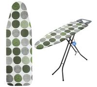 KADAX Housse de table à repasser, avec cordon de serrage, pour un repassage plus rapide, universelle, en 2 tailles, en coton, cercle vert, 120 x 40 cm