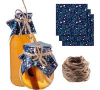 KADAX Jar Caps Serviettes décoratives branches avec ficelle 10 pièces