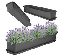 Soucoupe Pour Jardinière Murale Shop Colore Anthracite Dimensions 50 Cm