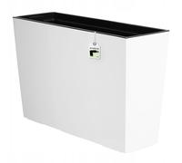KADAX Jardinière rectangulaire en plastique brillant 56 cm blanc