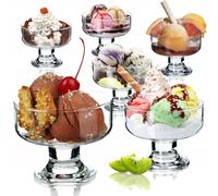 KADAX jeu de verres à crème glacée, bols à crème glacée, verres à dessert...