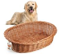 KADAX Lit pour chien en osier 90 cm Grand XL