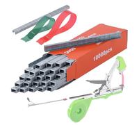 KADAX Lot de 10 000 agrafes pour relieuse de plantes, pinces de rechange pour relieuse de plantes, pinces en métal