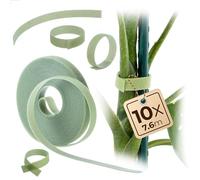 KADAX Lot de 10 bandes pour plantes - 12 mm x 7,6 m - Pour fixer des tomates, des fleurs et des tuteurs dans le jardin