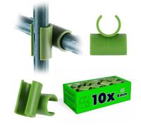 KADAX Lot de 10 connecteurs de Plantes en Forme de Croix en Plastique pour piquets de Jardin, connecteurs de Tige, Anneaux de Support pour Plantes, Accessoires pour Serre (8 mm)