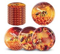 KADAX Lot de 10 couvercles à vis Twist-Off Ø82 mm - couvercles de rechange en métal pour bocaux 235-900ml pour conserves, confitures & cornichons, fermeture hermétique