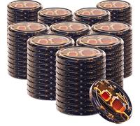 KADAX Lot de 100 couvercles à visser Diamètre : 82 mm En métal Avec 6 dents d'encliquetage Idéaux comme couvercle de rechange pour les bocaux à conserve