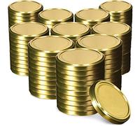 KADAX Lot de 100 couvercles Twist-Off Ø100 mm - Couvercles de Rechange en métal pour bocaux 2,5-5L - Fermeture hermétique pour conserves, cornichons & Fermentation