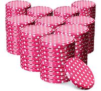 KADAX Lot de 100 couvercles Twist-Off Ø66 mm - Couvercles de Rechange en métal pour bocaux 200-350ml - Fermeture hermétique pour confitures, Miel & épices