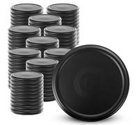 KADAX Lot de 100 couvercles Twist-Off Ø66 mm - Couvercles de rechange en métal pour bocaux 200-350ml - Fermeture hermétique pour confitures, miel & épices
