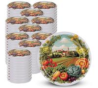 KADAX Lot de 100 couvercles Twist-Off Ø82 mm - Couvercles de Rechange en métal pour bocaux 235-900ml - Fermeture hermétique pour conserves, confitures & cornichons