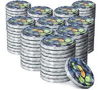 KADAX Lot de 100 couvercles Twist-Off Ø82 mm - Couvercles de Rechange en métal pour bocaux 235-900ml - Fermeture hermétique pour conserves, confitures & cornichons