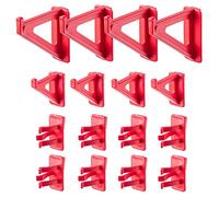 KADAX Lot de 16 crochets pour mur d'outils, crochets muraux perforés en plastique PP, crochets à outils, porte-outils, garage, cuisine, atelier